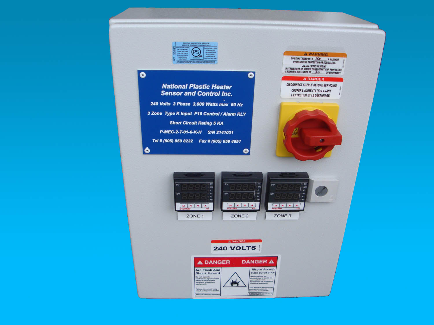 Temperature Control Power panels for Various Process Applications